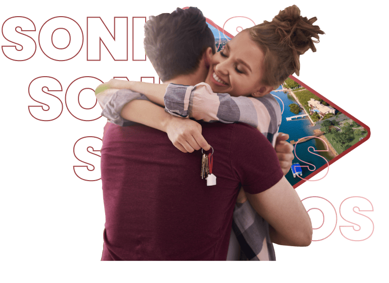 Realização de sonhos e a união em projetos de construção.